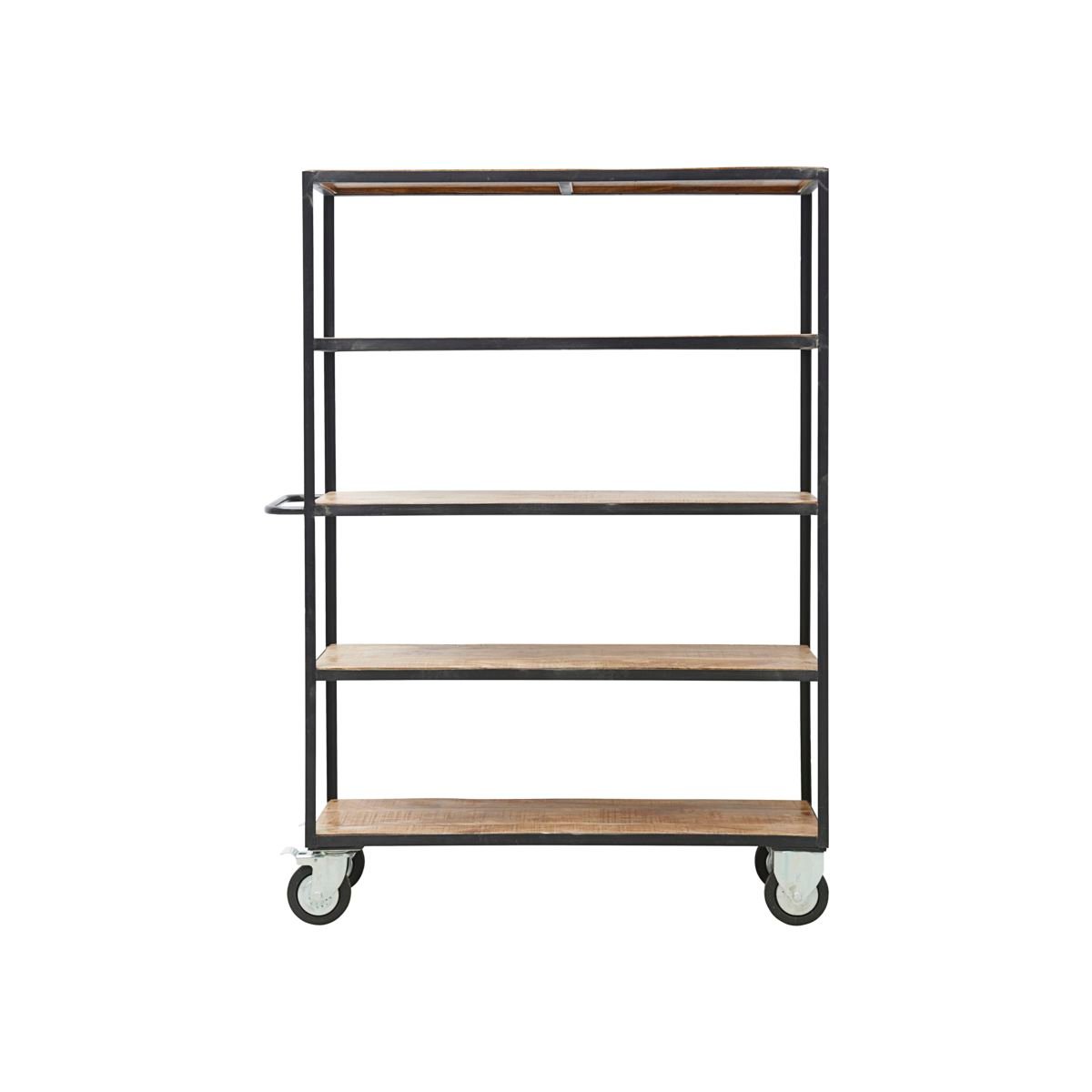 House Doctor shelving system 4 wheels 175 cm Black-nature