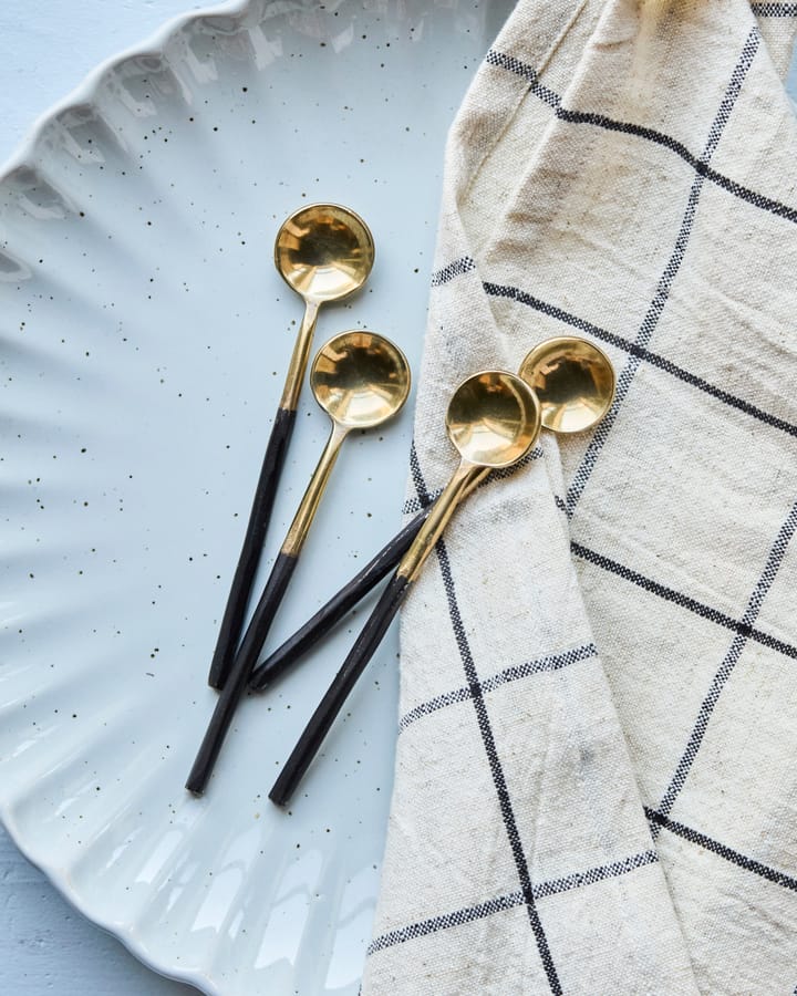 House Doctor spoon 4-pack, Antique brass House Doctor