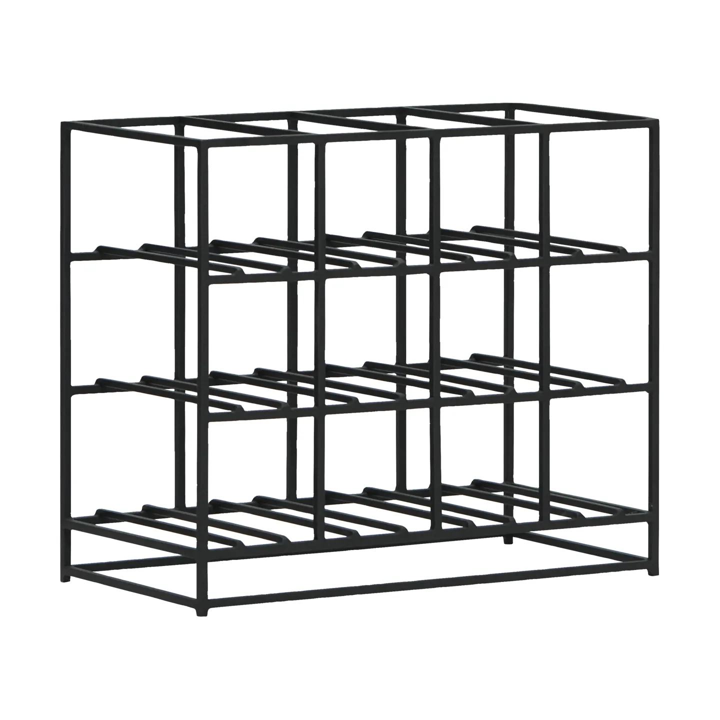 House Doctor wine rack 12 bottles 41x35 cm, Black House Doctor