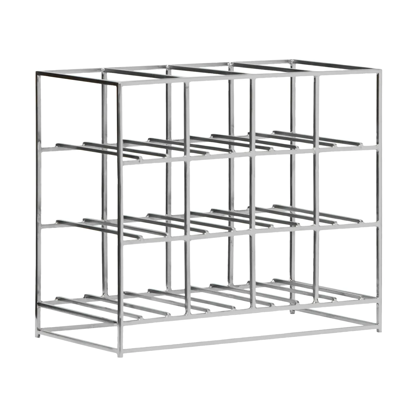 House Doctor wine rack 12 bottles 41x35 cm, Silver finish House Doctor