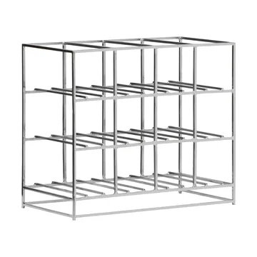 House Doctor wine rack 12 bottles 41x35 cm - Silver finish - House Doctor