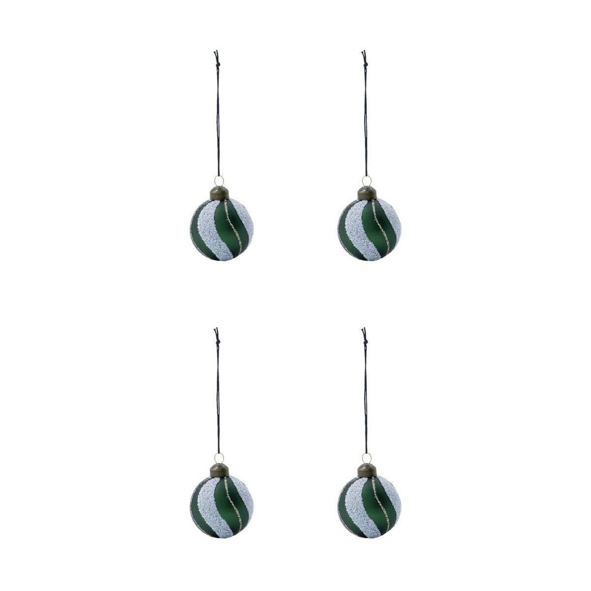 House Doctor Into Christmas ornament o6 cm 4-pack Green