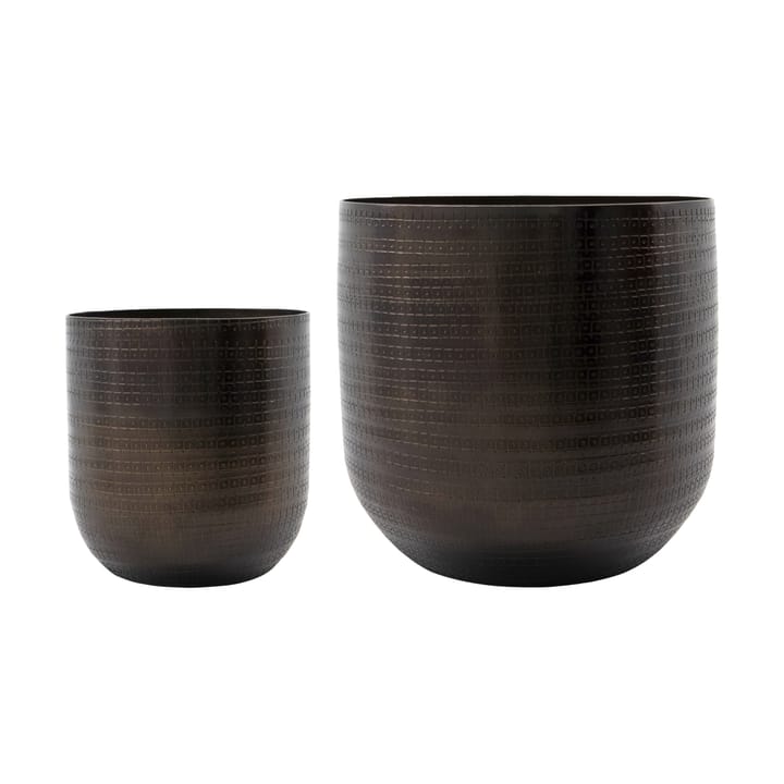 Irene pot 2 pieces - Antique brown - House Doctor