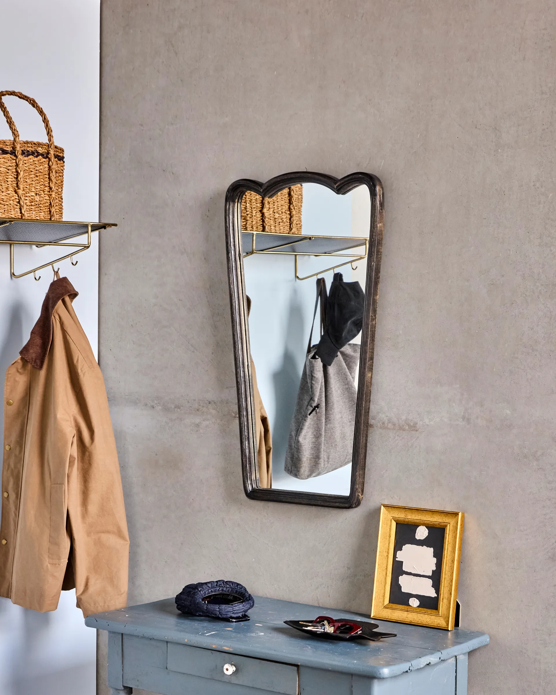 Jamp wall mirror with frame 90 cm, Black House Doctor