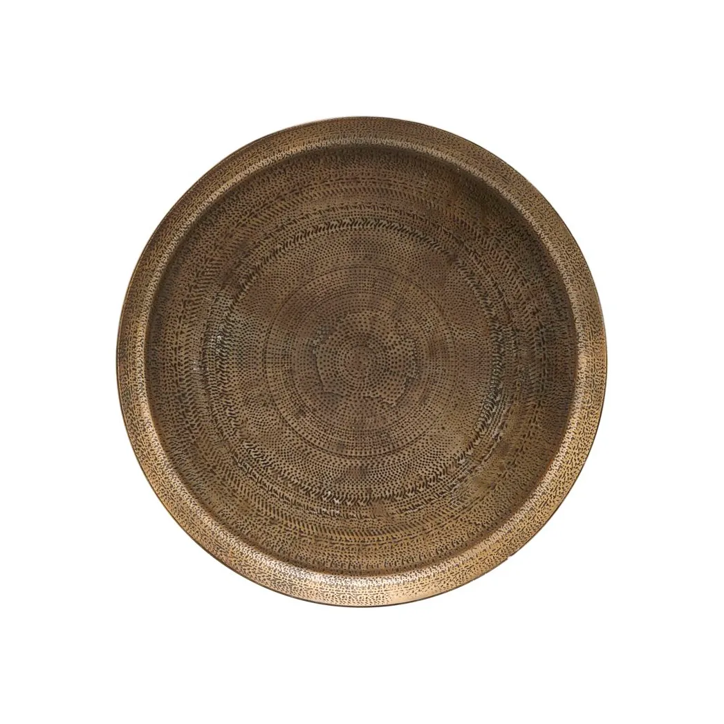 House Doctor Jhansi tray o29 cm brass | Scandinavian Design | Trays | Gold-coloured