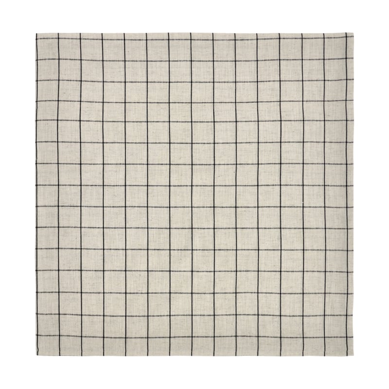 House Doctor Join tablecloth 150x150 cm Black-off white