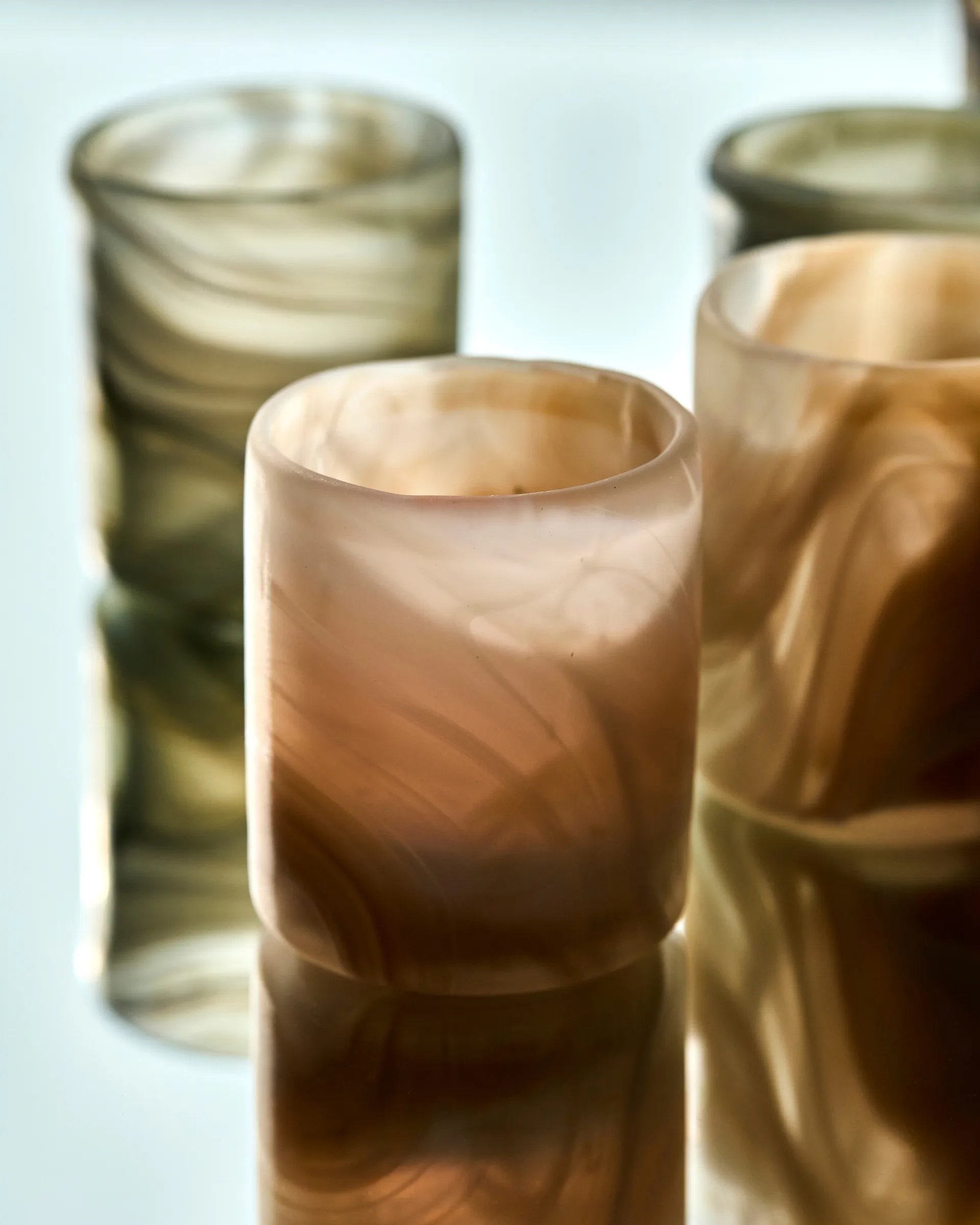 Kae tealight holder Ø7x8 cm, Beige House Doctor