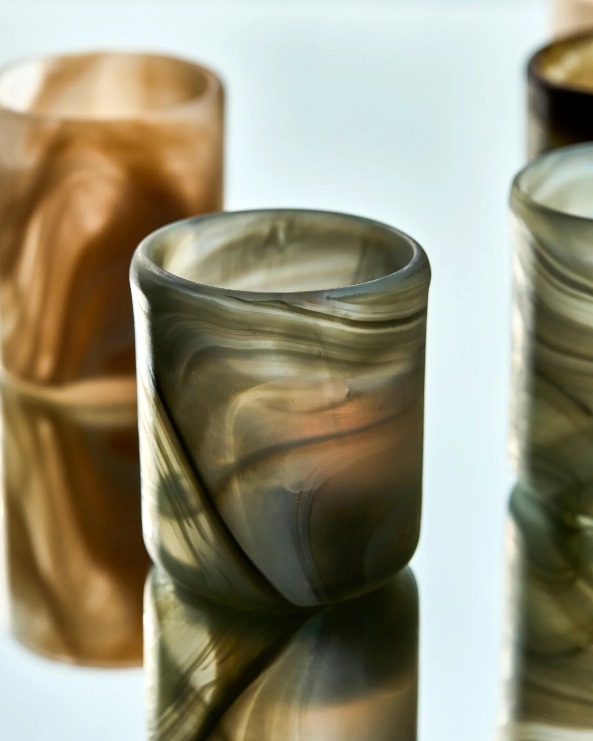 Kae tealight holder Ø7x8 cm, Grey House Doctor