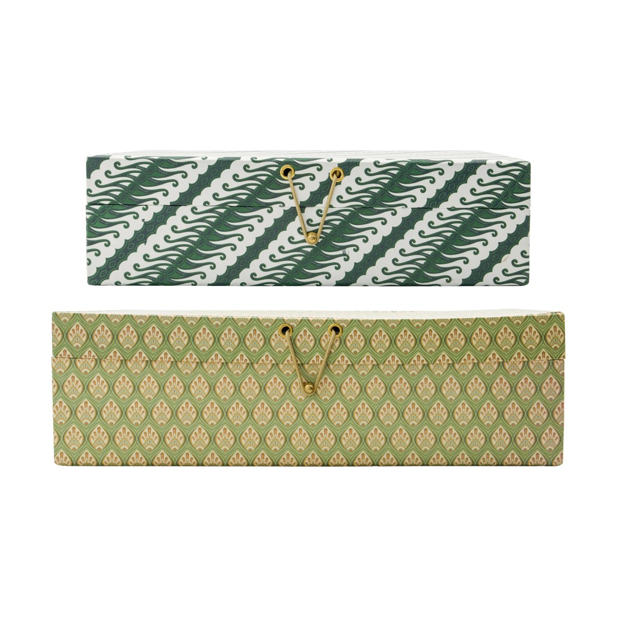House Doctor Keep storage boxes khaki-green 2 parts