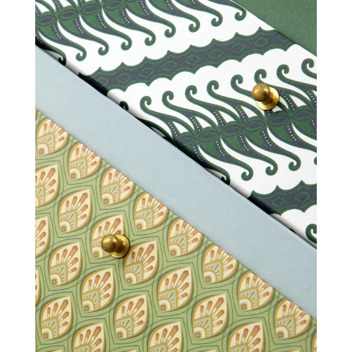 Keep storage boxes khaki-green, 2 parts House Doctor