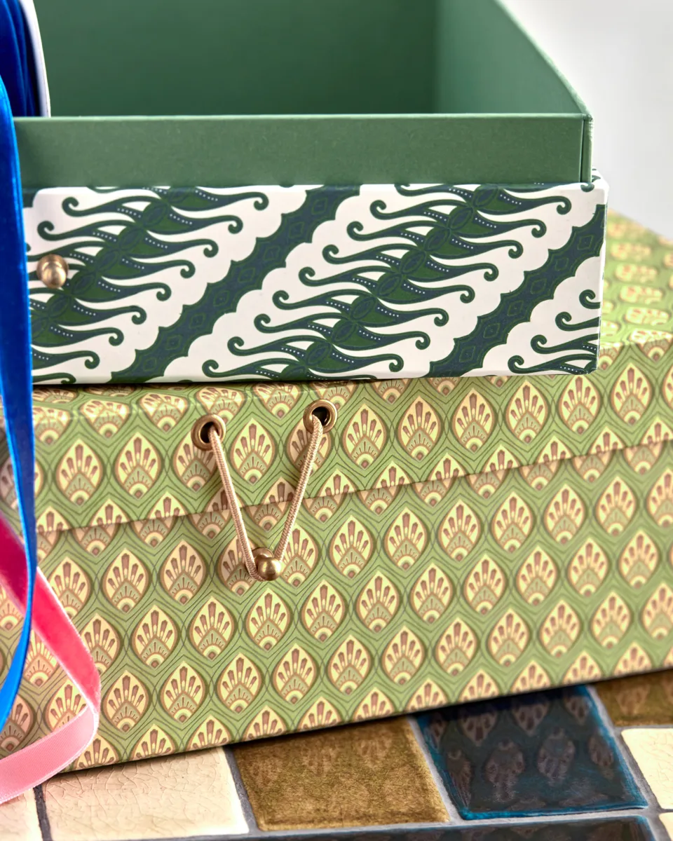 Keep storage boxes khaki-green, 2 pieces House Doctor