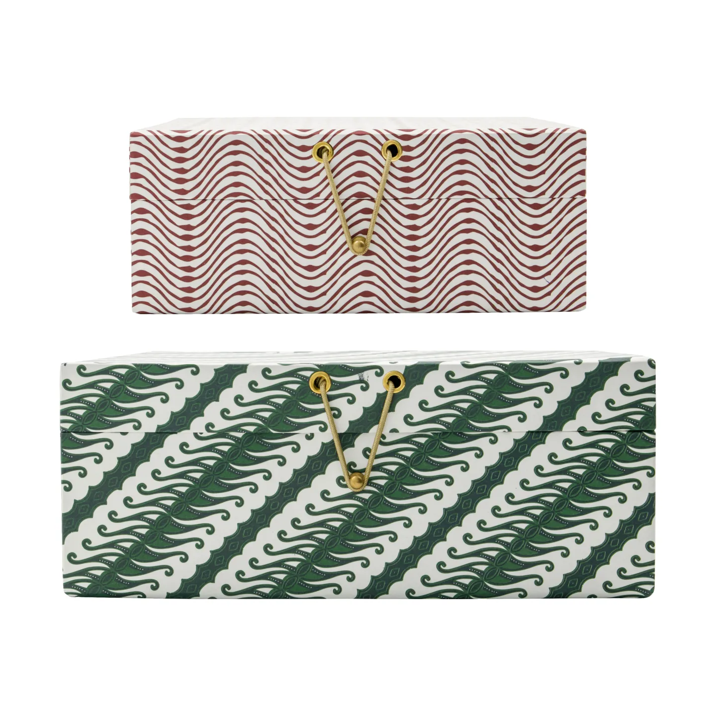 Keep storage boxes red-green, 2 pieces House Doctor