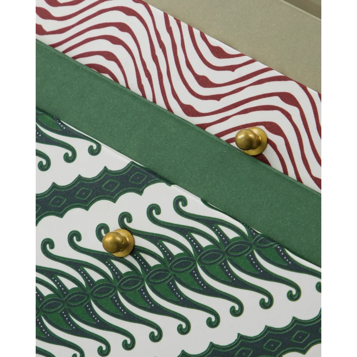 Keep storage boxes red-green, 2 pieces House Doctor