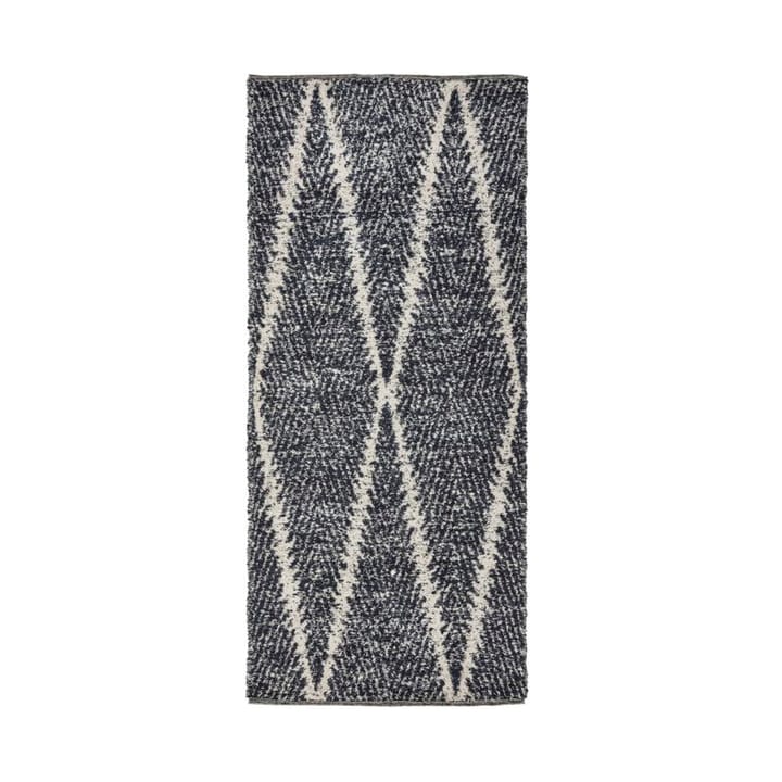 Kin rug - Black-off white, 90x200 cm - House Doctor