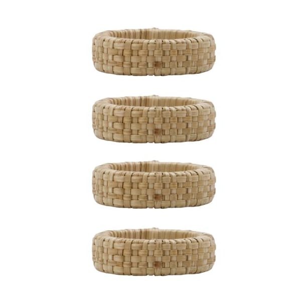 Kind napkin ring Ø5 cm 4-pack - Bamboo - House Doctor