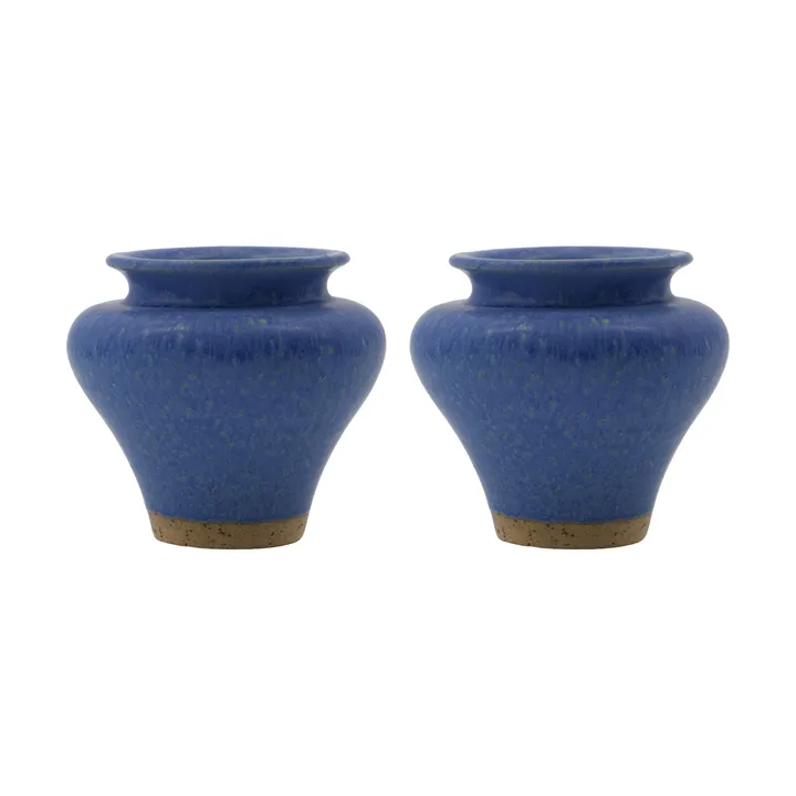 Kolo vase - Blue, 8.5 cm, 2-pack - House Doctor