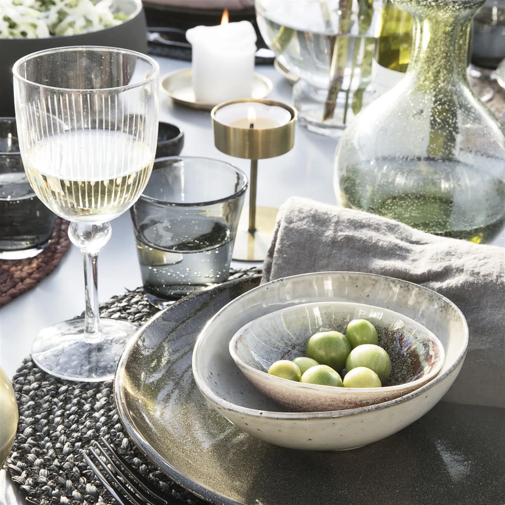 Lake bowl grey, 16.8 cm House Doctor