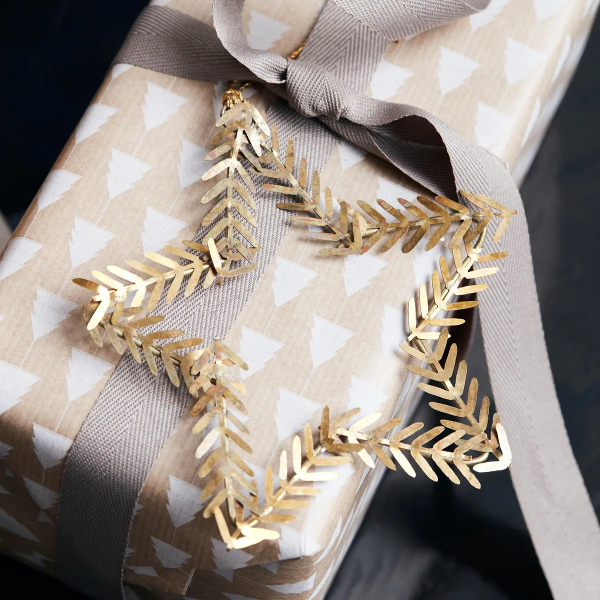 Lamet hanging decoration star, brass House Doctor