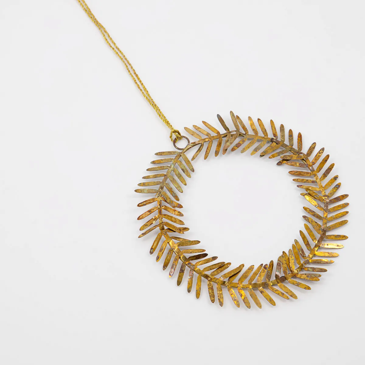 Lamet hanging decoration wreath, brass House Doctor