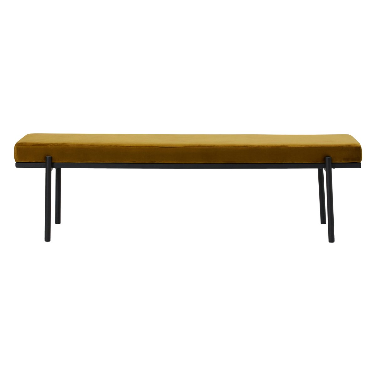 House Doctor Lao bench 160 cm Dark olive | Scandinavian Design | Benches | Yellow