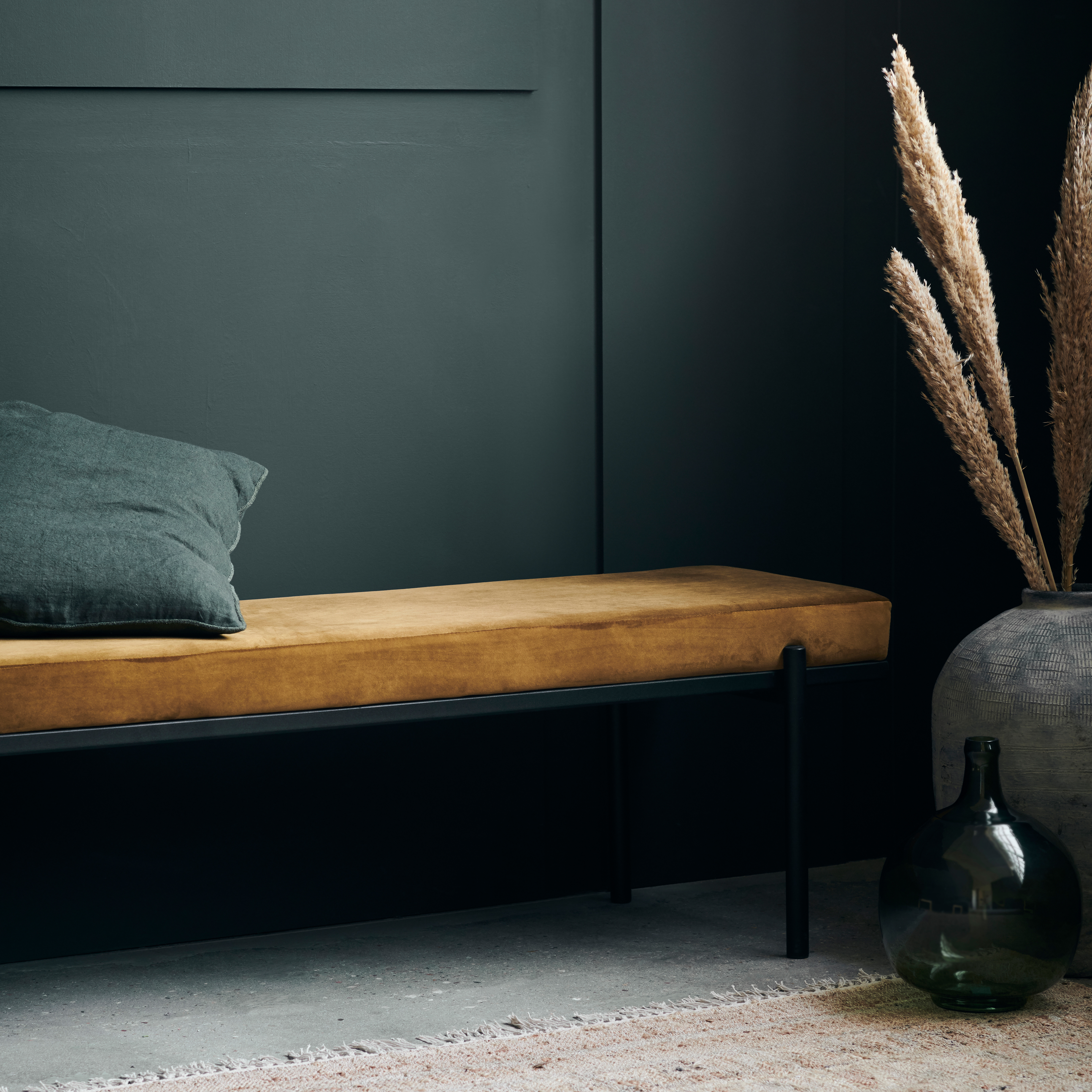 Lao bench 160 cm Dark olive