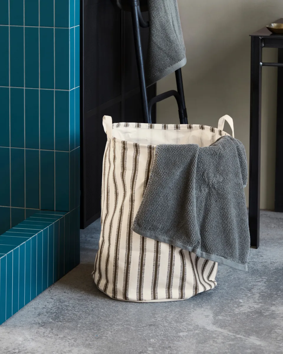 Laundry bag Ø40x50 cm, Light brown House Doctor