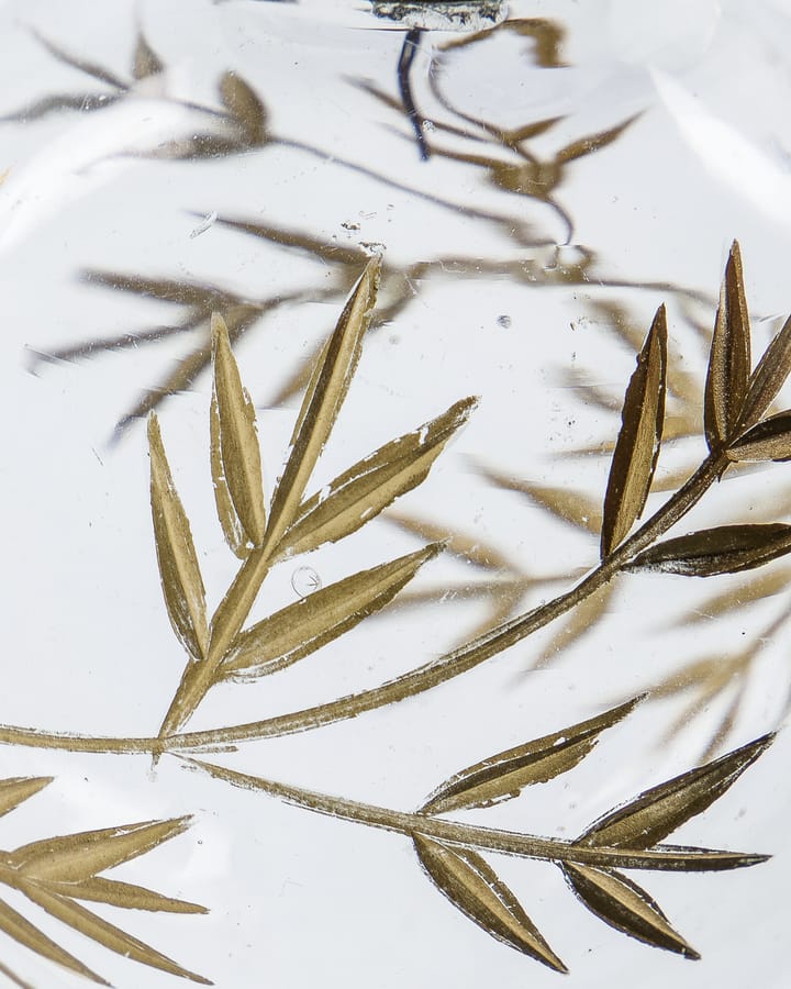 Leaf Christmas tree ornament Ø7.5 cm 4-pack, Clear gold House Doctor