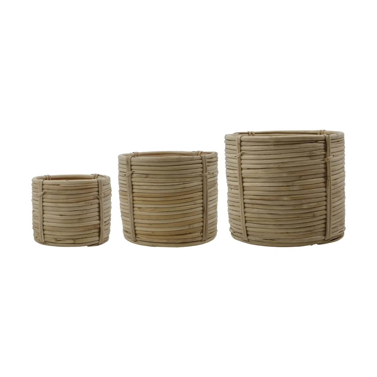 House Doctor Linder baskets 3 pieces Nature | Scandinavian Design | Storage baskets | Beige