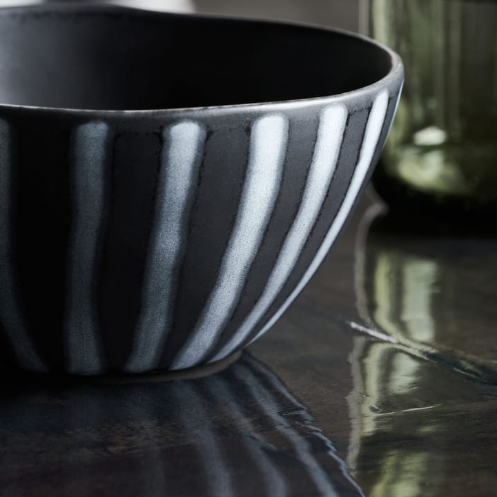 Line bowl Ø12 cm - Black-brown - House Doctor