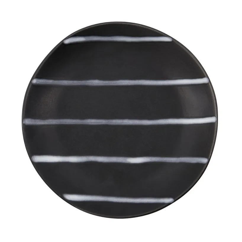 House Doctor Line small plate o19,5 cm Black-brown | Scandinavian Design | Small plates & side plates | Black