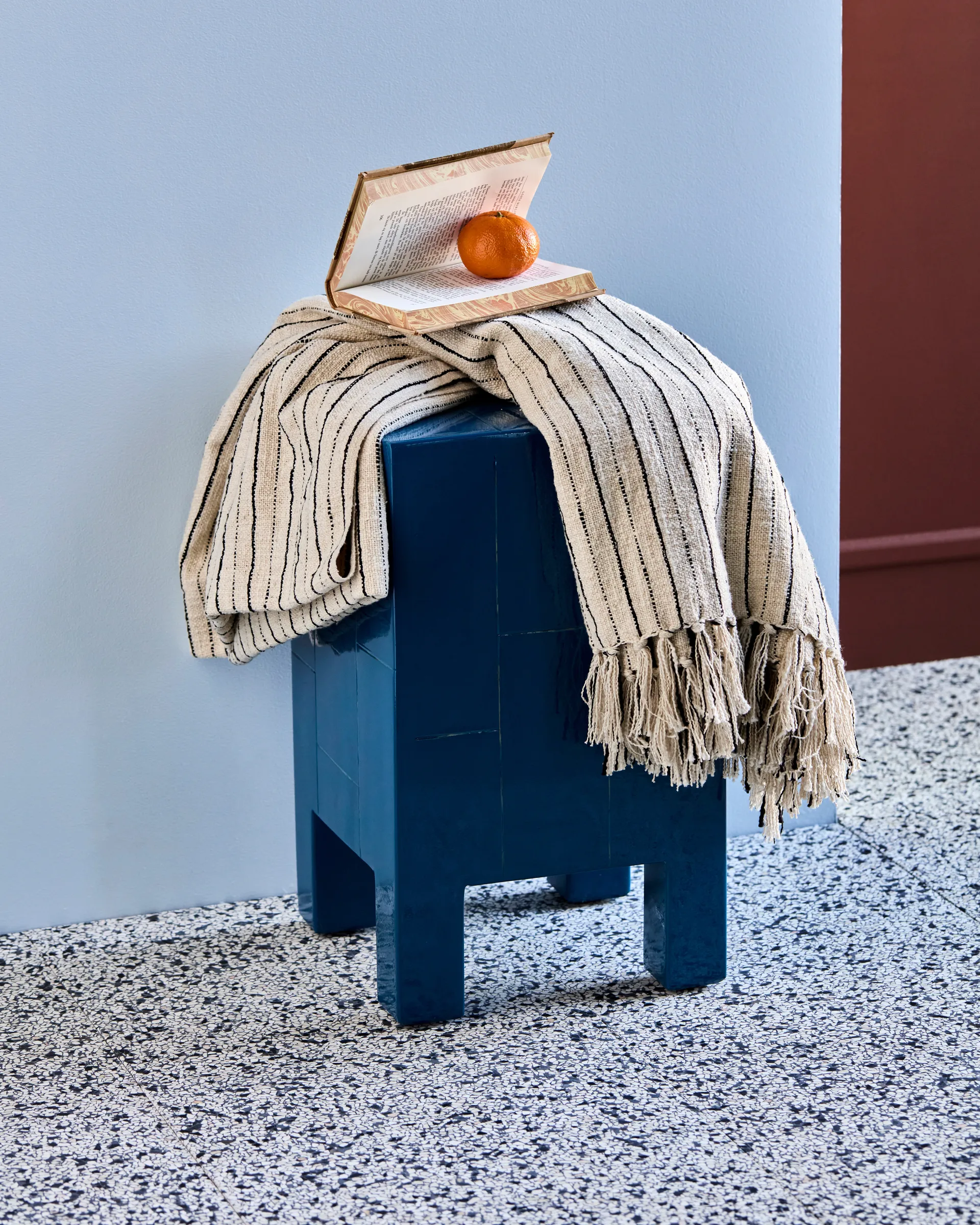 Lines bedspread 130x180 cm, Black-off-white House Doctor