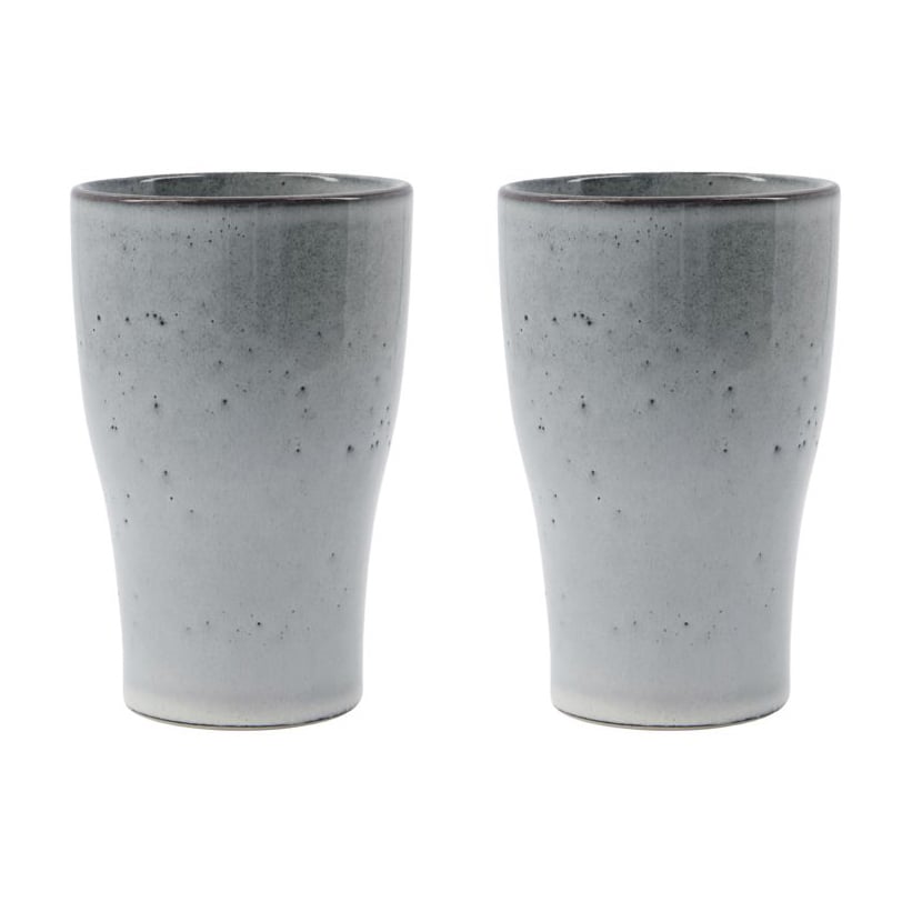 House Doctor Liss thermos mug 14 cm 2-pack Light grey