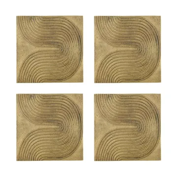 List wall art 4-pack - Antique brass - House Doctor