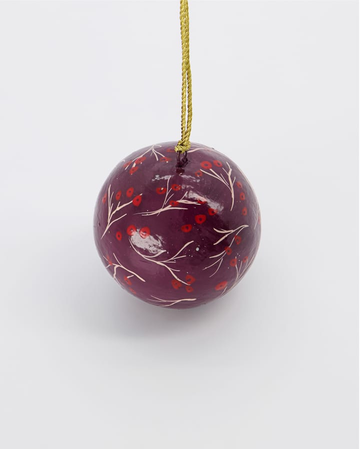 Mache Christmas Bauble Ø5 cm - Red - House Doctor