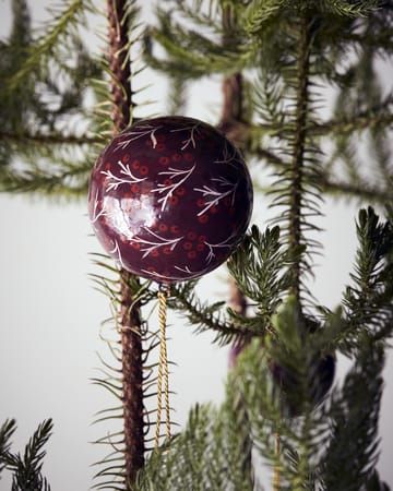 Mache Christmas Bauble Ø8 cm - Red - House Doctor