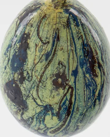 Marble Easter egg 6 pieces - Blue - House Doctor