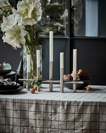Maxi candle holder 45 cm - Antique silver - House Doctor