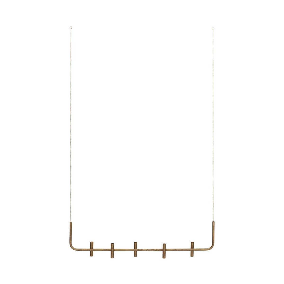 House Doctor Maxi candlestick 102 cm Antique Brass | Scandinavian Design | Advent lights | Gold-coloured