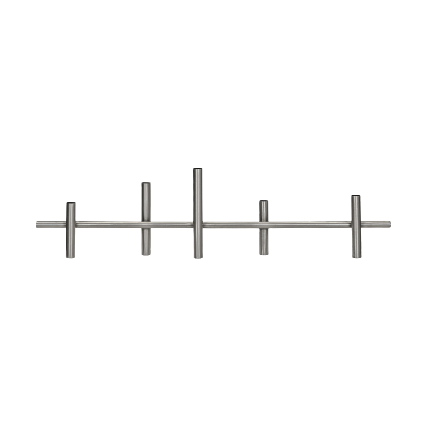 House Doctor Maxi candlestick 80 cm Antique silver | Scandinavian Design | Candle holders | Silver-coloured