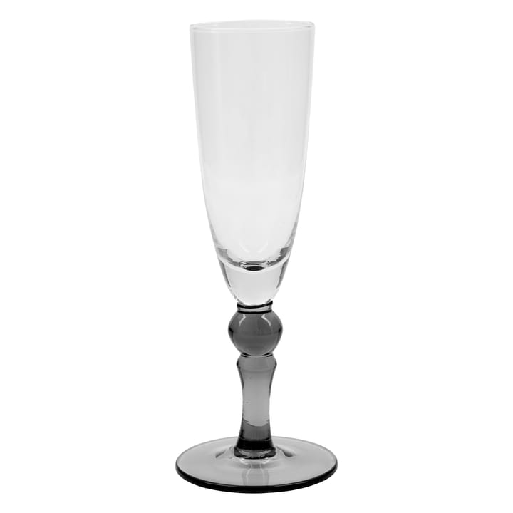Meyer champagne glass 25 cl - clear-grey - House Doctor