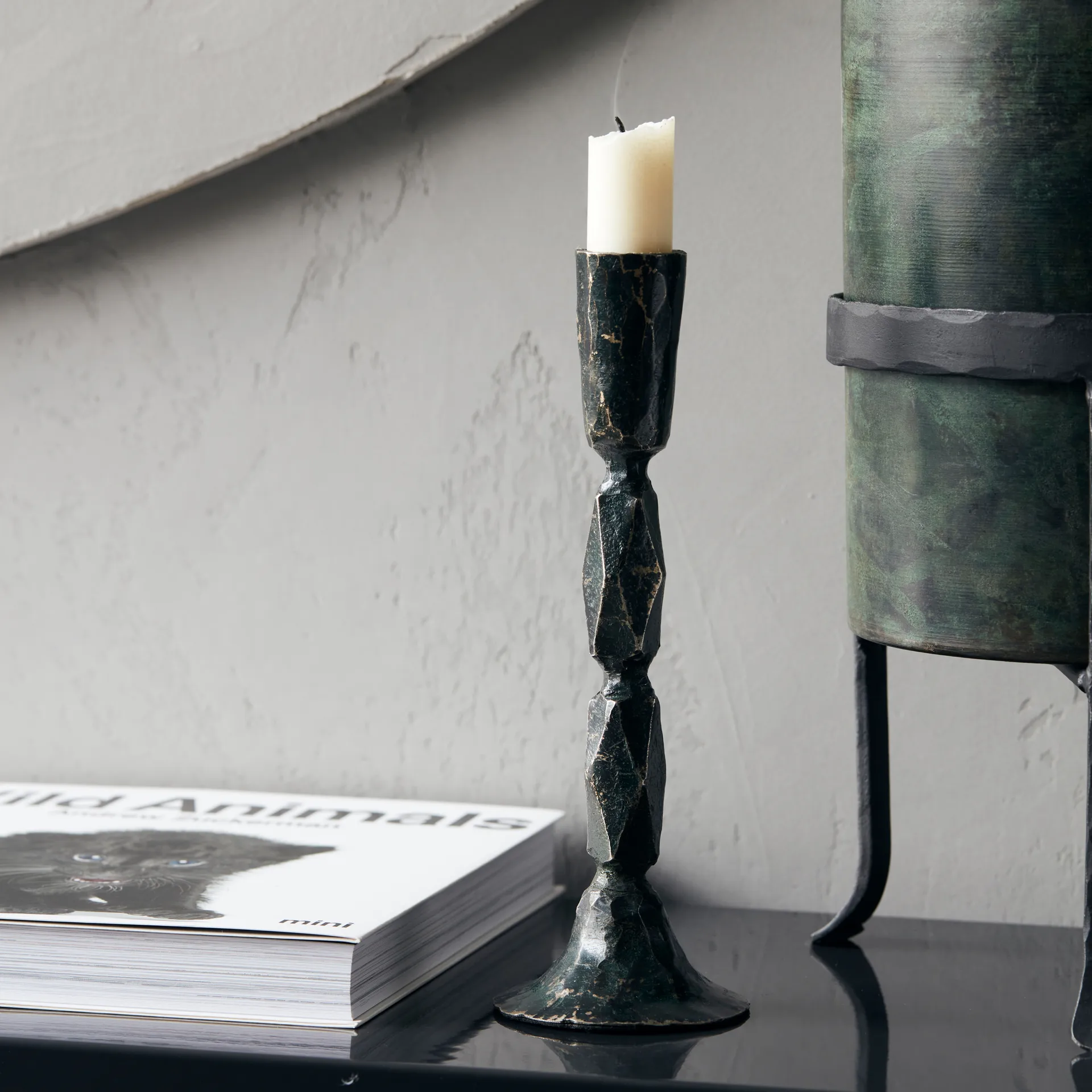 Mino candle sticks, black House Doctor