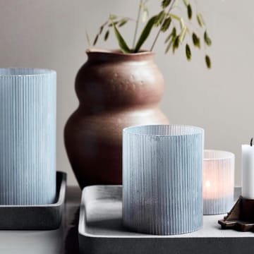 Mirr tea light holder 12.5 cm - Frost grey - House Doctor