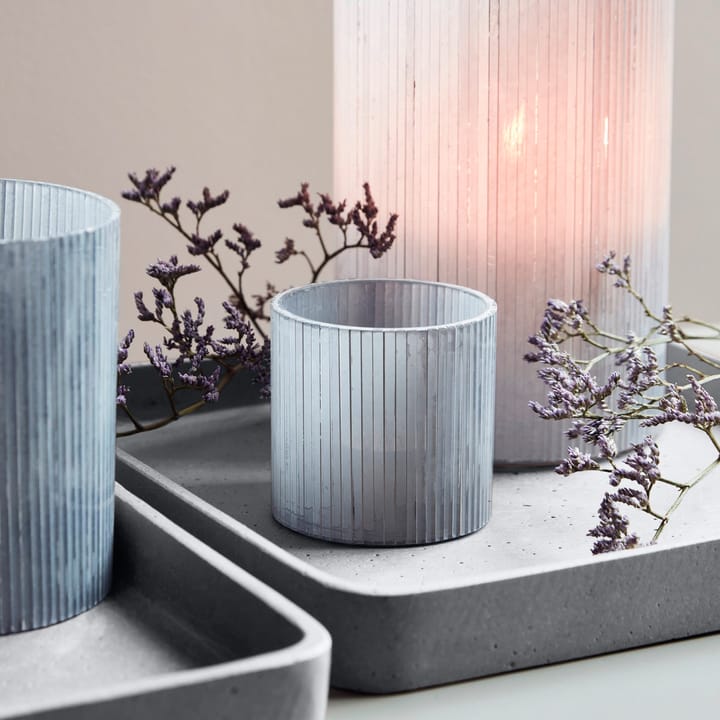 Mirr tea light holder 7.5 cm, Frost grey House Doctor