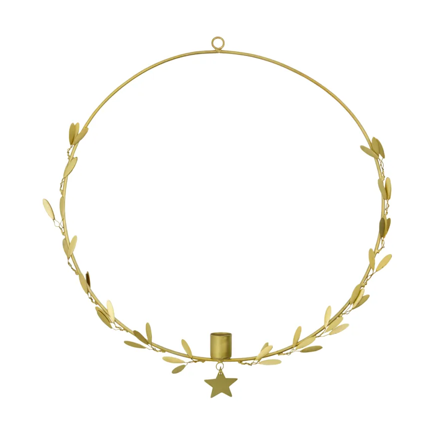 Mistle candle holder Ø35 cm, Brass House Doctor