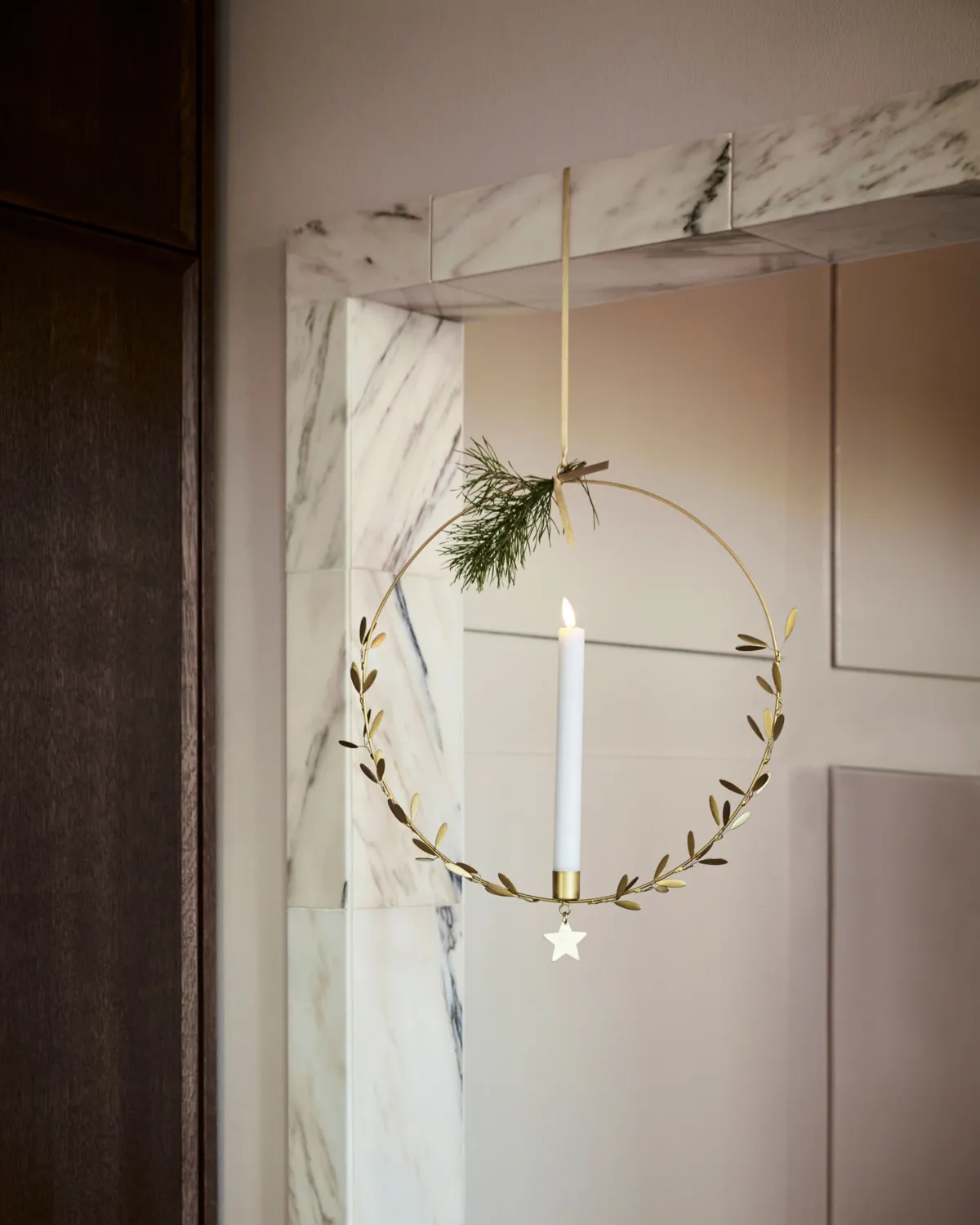 Mistle candle holder Ø35 cm, Brass House Doctor