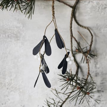 Mistletoe Christmas decoration small - black - House Doctor