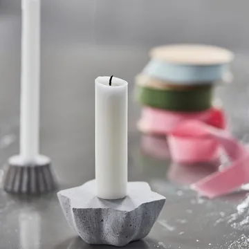 Mold Little Star candle sticks - grey - House Doctor