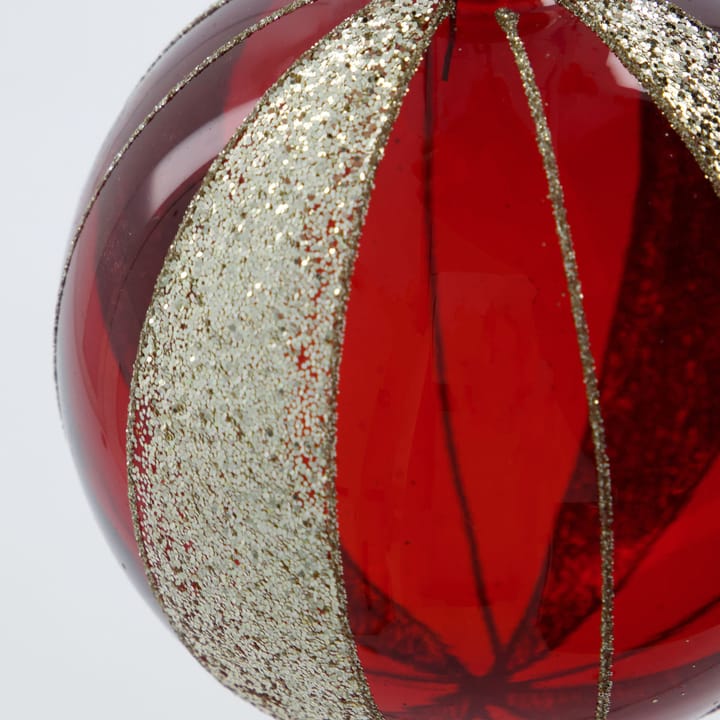 Multicolored Christmas Bauble Ø10 cm 4-pack, Wine Red House Doctor