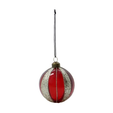 Multicolored Christmas ornament Ø8 cm 4-pack - Wine Red - House Doctor