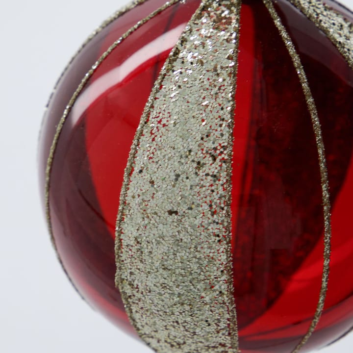Multicolored Christmas ornament Ø8 cm 4-pack, Wine Red House Doctor
